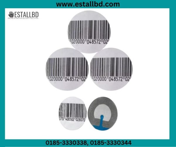 4*4cm barcode eas 8.2mhz retail rf security soft labels sticker in Bangladesh