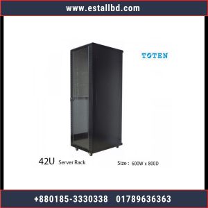 Toten 42U 600 mm (w) x 42U (H) x 800 mm (D) Network server rack cabinet in Bangladesh